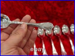 Belle Serie De 12 Petites Cuilleres En Metal Argente Christofle Modele Marly