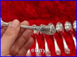 Belle Serie De 12 Petites Cuilleres En Metal Argente Christofle Modele Marly