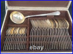 Belle ménagère 37 pièces CHRISTOFLE modèle AMERICA métal argenté Très bon état