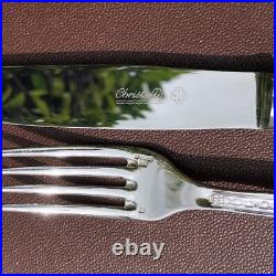 Belle ménagère Christofle en métal argenté, modèle Villeroy 49 pièces