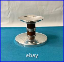 Bougeoir CHRISTOFLE modèle TALISMAN SIENNE métal argenté chandelier 7 cm