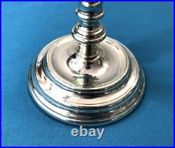 Bougeoir / flambeau CHRISTOFLE modèle ALBI métal argenté 16 cm Table Bougie Déco