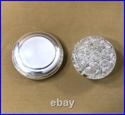 Boule pique fleurs CHRISTOFLE modèle ANEMONE métal argenté Centre de table N°1