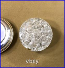 Boule pique fleurs CHRISTOFLE modèle ANEMONE métal argenté Centre de table N°1