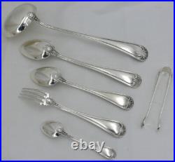 Boulenger modèle Louis XV Rocaille, ménagère de 39 pièces en métal argenté