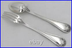 Boulenger modèle Louis XV Rocaille, ménagère de 39 pièces en métal argenté