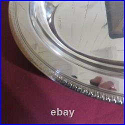 CHRISTOFLE 1 plat ovale creux en métal argenté modèle malmaison