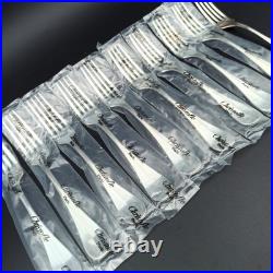 CHRISTOFLE 10 FOURCHETTES DE TABLE MÉTAL ARGENTÉ Modèle FIDELIO BAGUETTE Neufs