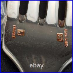 CHRISTOFLE 10 FOURCHETTES DE TABLE MÉTAL ARGENTÉ Modèle FIDELIO BAGUETTE Neufs