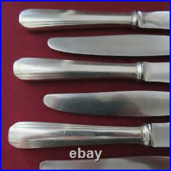 CHRISTOFLE 11 couteaux à entremet en métal argenté modèle boréal