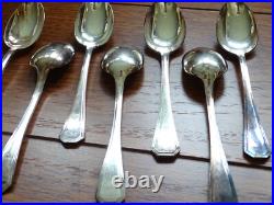 CHRISTOFLE 12 ANCIENNES CUILLERES CAFE metal argenté MODELE AMERICA lg 13,5 cm CHRISTOFLE 12 ANCIENNES CUILLERES CAFE metal argenté MODELE AMERICA lg 13,5 cm