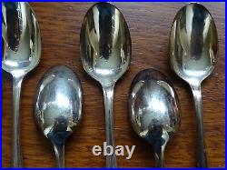 CHRISTOFLE 12 ANCIENNES CUILLERES CAFE metal argenté MODELE AMERICA lg 13,5 cm CHRISTOFLE 12 ANCIENNES CUILLERES CAFE metal argenté MODELE AMERICA lg 13,5 cm
