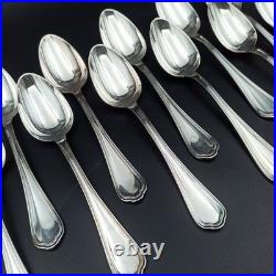 CHRISTOFLE 12 CUILLÈRES DE TABLE EN MÉTAL ARGENTÉ Modèle SPATOURS