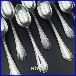 CHRISTOFLE 12 CUILLÈRES DE TABLE EN MÉTAL ARGENTÉ Modèle SPATOURS