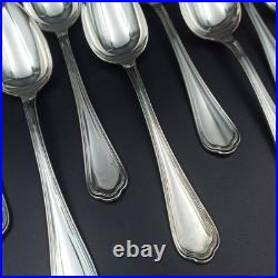 CHRISTOFLE 12 CUILLÈRES DE TABLE EN MÉTAL ARGENTÉ Modèle SPATOURS