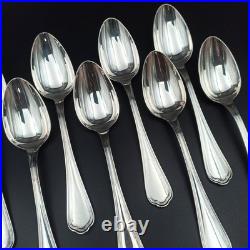 CHRISTOFLE 12 CUILLÈRES DE TABLE EN MÉTAL ARGENTÉ Modèle SPATOURS