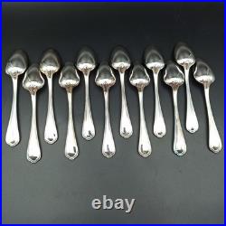 CHRISTOFLE 12 CUILLÈRES DE TABLE EN MÉTAL ARGENTÉ Modèle SPATOURS
