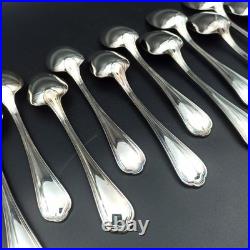 CHRISTOFLE 12 CUILLÈRES DE TABLE EN MÉTAL ARGENTÉ Modèle SPATOURS