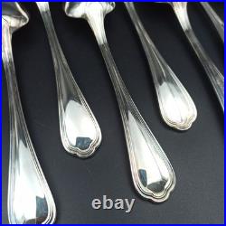 CHRISTOFLE 12 CUILLÈRES DE TABLE EN MÉTAL ARGENTÉ Modèle SPATOURS