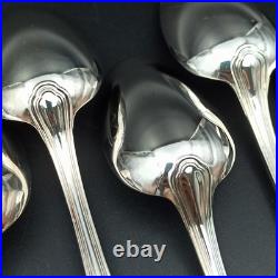 CHRISTOFLE 12 CUILLÈRES DE TABLE EN MÉTAL ARGENTÉ Modèle SPATOURS