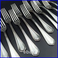 CHRISTOFLE 12 FOURCHETTES DE TABLE EN MÉTAL ARGENTÉ Modèle SPATOURS