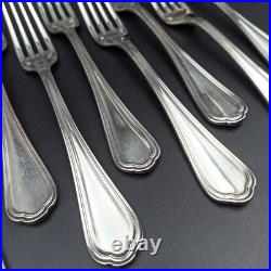 CHRISTOFLE 12 FOURCHETTES DE TABLE EN MÉTAL ARGENTÉ Modèle SPATOURS