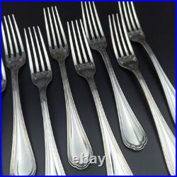 CHRISTOFLE 12 FOURCHETTES DE TABLE EN MÉTAL ARGENTÉ Modèle SPATOURS