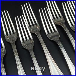 CHRISTOFLE 12 FOURCHETTES DE TABLE EN MÉTAL ARGENTÉ Modèle SPATOURS