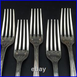 CHRISTOFLE 12 FOURCHETTES DE TABLE EN MÉTAL ARGENTÉ Modèle SPATOURS