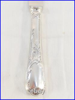 CHRISTOFLE 12 Grands couteaux en metal argenté modele MARLY lame inox CHRISTOFLE 12 Grands couteaux en metal argenté modele MARLY lame inox