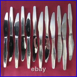 CHRISTOFLE 12 couteau à entremet en métal argenté modèle Orly 2