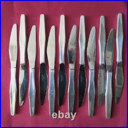 CHRISTOFLE 12 couteau à entremet en métal argenté modèle Orly 2