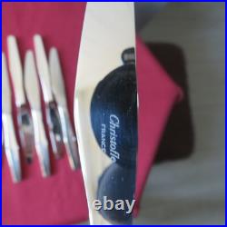 CHRISTOFLE 12 couteau à entremet en métal argenté modèle Orly 2