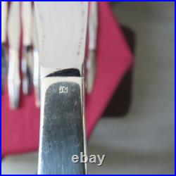 CHRISTOFLE 12 couteau à entremet en métal argenté modèle Orly 2