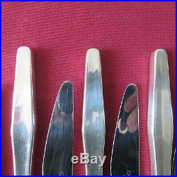 CHRISTOFLE 12 couteau à entremet en métal argenté modèle Orly par léo sabatini