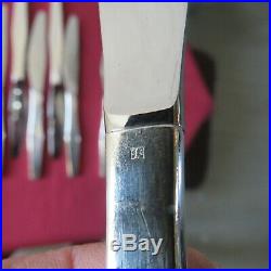 CHRISTOFLE 12 couteau à entremet en métal argenté modèle Orly par léo sabatini