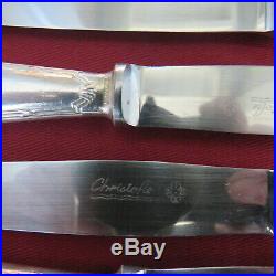 CHRISTOFLE 12 couteaux à entremet en métal argenté modèle rubans 2