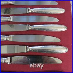 CHRISTOFLE 12 couteaux à entremet en métal argenté modèle rubans 5