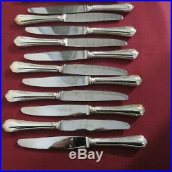 CHRISTOFLE 12 couteaux à entremet en métal argenté modèle spatours 2