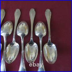 CHRISTOFLE 12 cuillères à café en métal argenté modèle Pompadour
