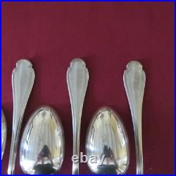 CHRISTOFLE 12 cuillères à café en métal argenté modèle Pompadour