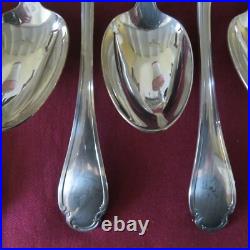 CHRISTOFLE 12 cuillères à café en métal argenté modèle Pompadour