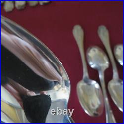 CHRISTOFLE 12 cuillères à café en métal argenté modèle Pompadour