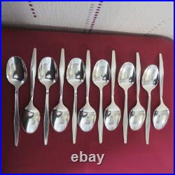 CHRISTOFLE 12 cuillères a entremet en métal argenté modèle drop L 16,8 cm