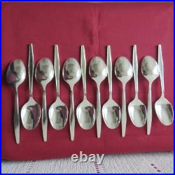 CHRISTOFLE 12 cuillères a entremet en métal argenté modèle drop L 16,8 cm