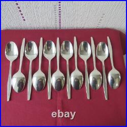 CHRISTOFLE 12 cuillères a entremet en métal argenté modèle drop L 16,8 cm