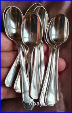 CHRISTOFLE 12 cuillères à moka en métal argenté modèle AMERICA