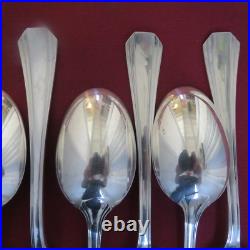 CHRISTOFLE 12 cuillères à soupe en métal argenté modèle boréal lot 3 CHRISTOFLE 12 cuillères à soupe en métal argenté modèle boréal lot 3
