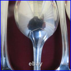 CHRISTOFLE 12 cuillères à soupe en métal argenté modèle boréal lot 3 CHRISTOFLE 12 cuillères à soupe en métal argenté modèle boréal lot 3