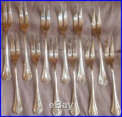 CHRISTOFLE 12 fourchettes à crustacés en métal argenté Modèle Printania